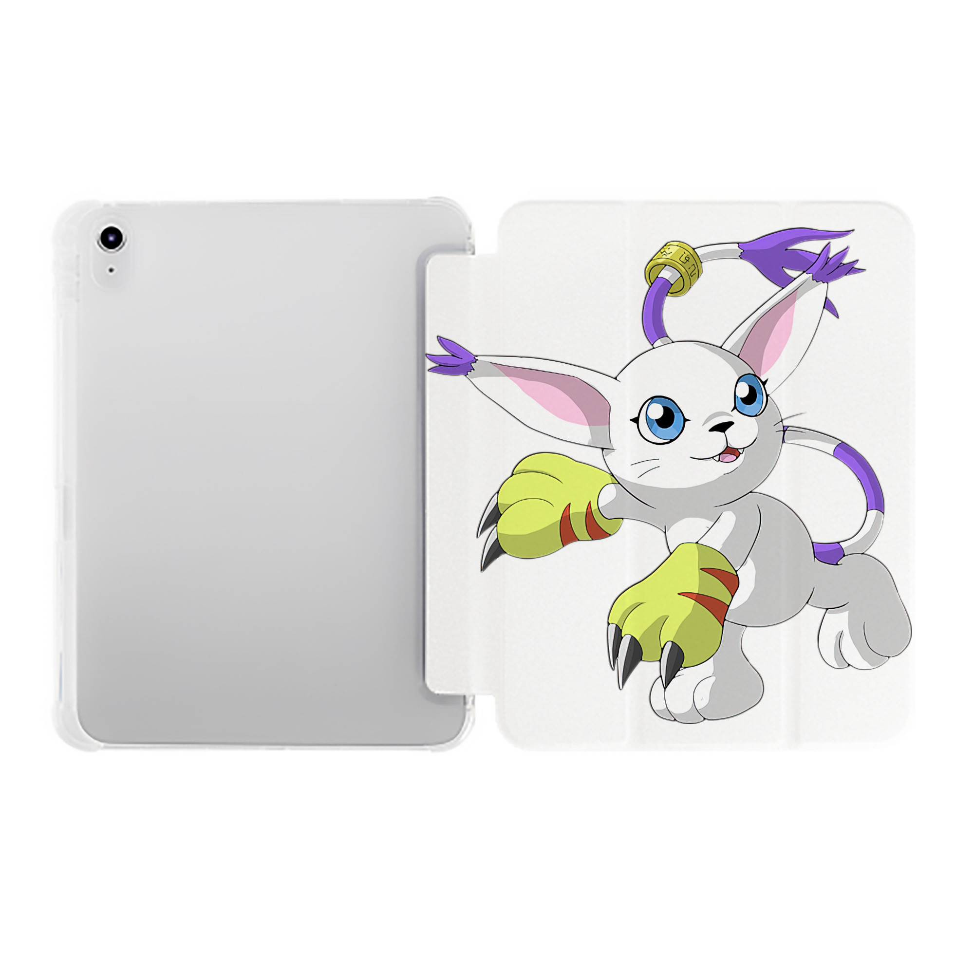 （画像用） Digimon デジタルモンスター/デジモン IPad ケース ペン収納付き 三つ折りスタンド PUレザー×シリコン 対応機種9.5/10.5/10.9インチ